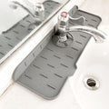 Silicone Faucet Splash Guard Kitchen Sink Mat – Drainage Mat for Sink Countertop