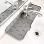 Silicone Faucet Splash Guard Kitchen Sink Mat – Drainage Mat for Sink Countertop