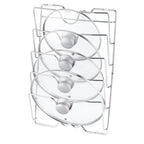 Wall-Mounted 5-Tier Kitchen Pot Lid Organizer Rack – Kitchen Storage Holder