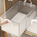 Transparent PVC Storage Box with Steel Frame – Organizer Basket for Home & Dorm