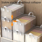 Transparent PVC Storage Box with Steel Frame – Organizer Basket for Home & Dorm