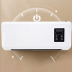 Wall-Mounted Portable Electric Fan Heater with Remote – Compact Indoor Space Heater