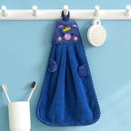 Coral Velvet Hand Towel – Soft Absorbent Kitchen & Bathroom Cleaning Towel