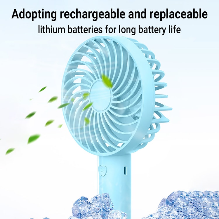 USB Rechargeable Mini Fan – Handheld Portable Desktop Fan for Travel & Outdoor Use