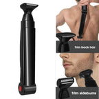 Electric Back Shaver for Men – Rechargeable Groomer with Foldable Handle & Body Hair Trimmer