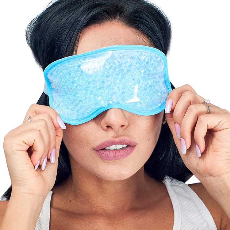 Reusable Gel Beaded Eye Mask – Hot & Cold Compress Sleep Mask