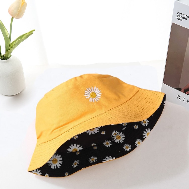 Reversible Floral Bucket Hat for Women