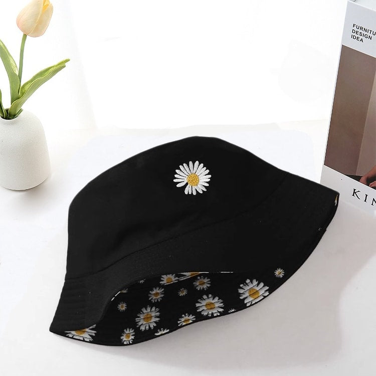 Reversible Floral Bucket Hat for Women
