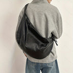 Men's Large Capacity Crossbody Sling Bag Lightweight Waist Bag for Travel Hiking Cycling Outdoor Sports and Everyday Use