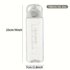 780ml BPA-Free Plastic Water Bottle Large Capacity Leak-Resistant Reusable Bottle for Travel Sports Outdoor and Everyday Use