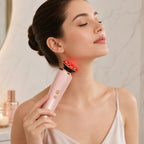 Red Light Facial Massager for Face and Neck 3-in-1 Handheld Beauty Massage Device for Skincare and Self Care