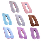 U-Shaped Pillowcase Cotton Cover for Pregnancy Maternity Nursing Body Pillow and Everyday Rest