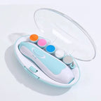 Electric Baby Nail Trimmer and Polisher Kit with Multiple Filing Heads for Infant and Toddler Nail Care