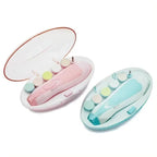 Electric Baby Nail Trimmer and Polisher Kit with Multiple Filing Heads for Infant and Toddler Nail Care