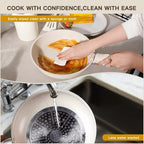 21-Piece Ceramic Cookware Set with Removable Handles Pots Pans Lids and Kitchen Utensils White