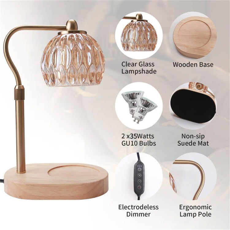 Retro Candle Warmer Table Lamp