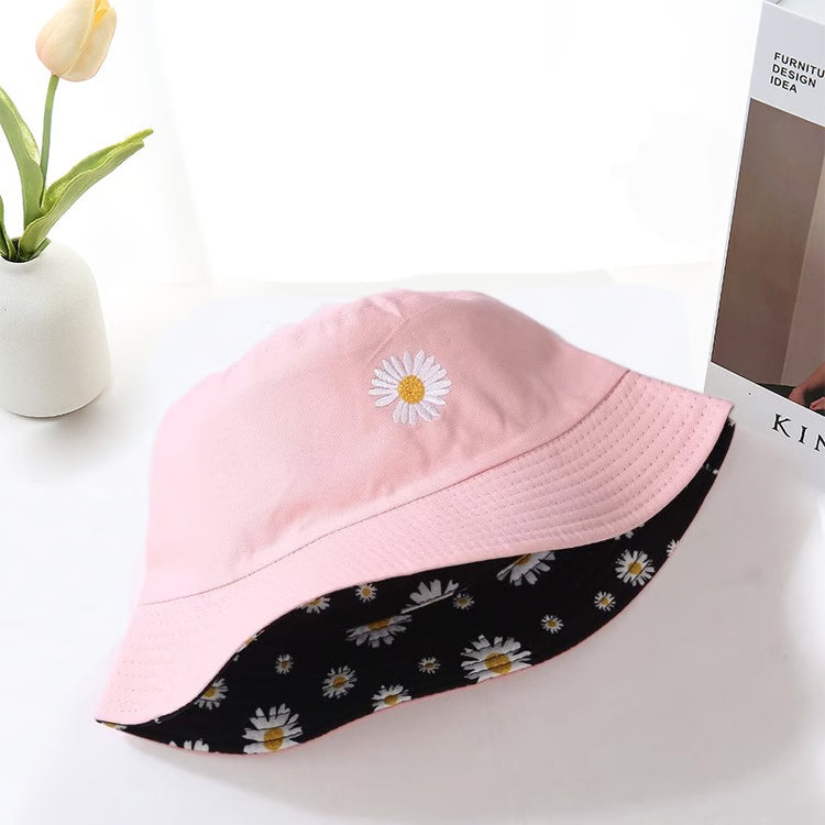 Reversible Floral Bucket Hat for Women