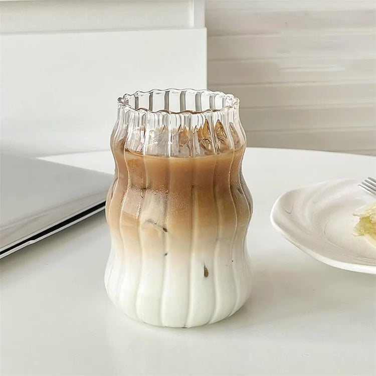 Heat-Resistant Striped Glass Cup