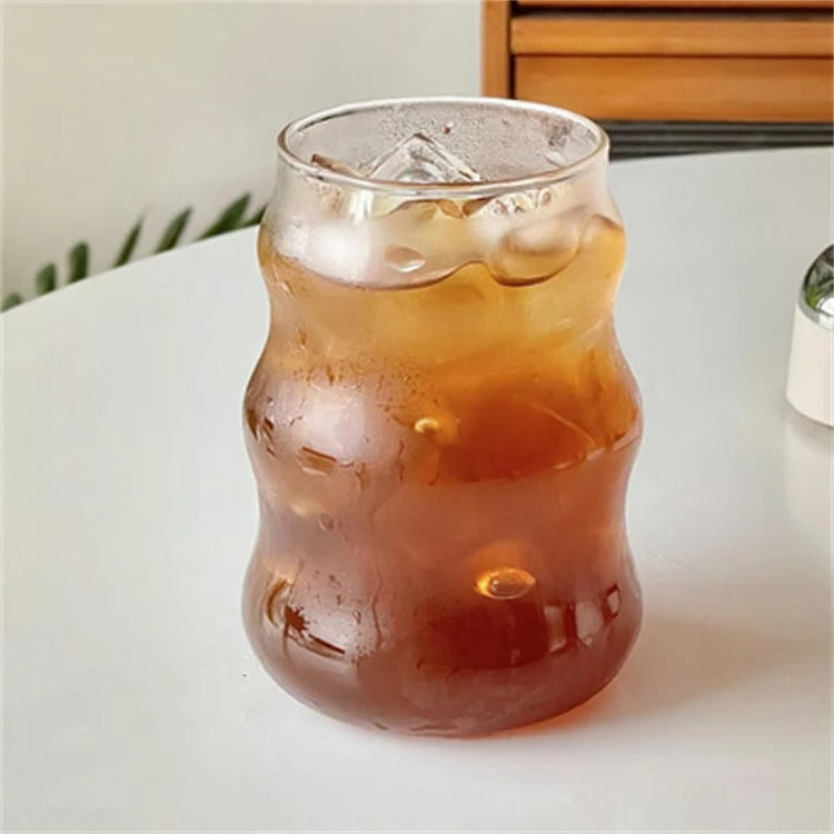 Heat-Resistant Striped Glass Cup