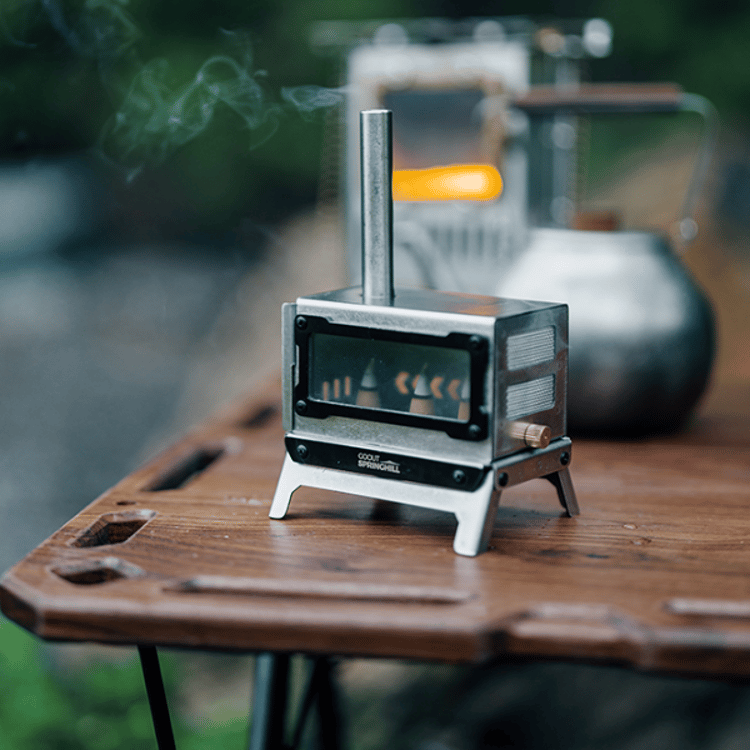 Mini Folding Fire Stove Portable Outdoor Wood Burning Stove Compact Camping Stove for Travel Picnic and Tabletop Use