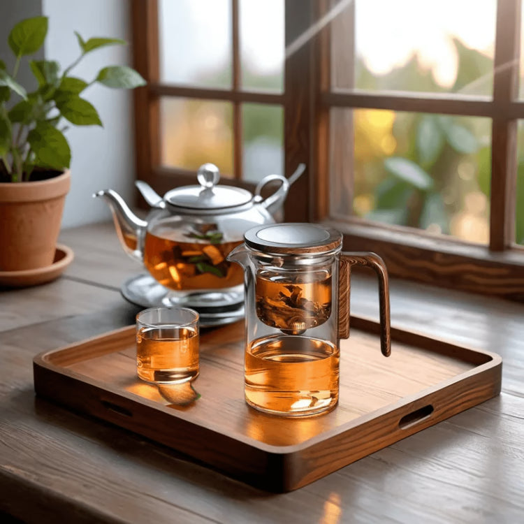 Heat-Resistant Glass Teapot with Infuser